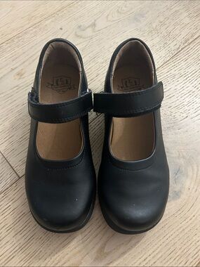 FIRST SEMESTER Leather Black Mary Jane Kids Shoes